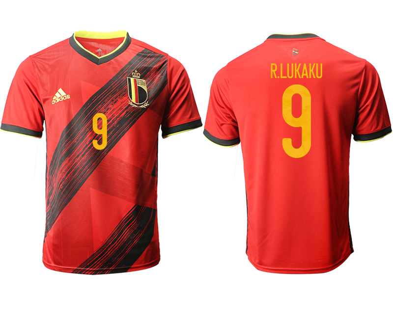 Men 2021 Europe Belgium home AAA version #9 soccer jerseys